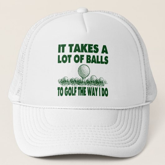 HET NEEMT VEEL BALLEN OM TE GOLF ZOALS IK DAT DOE TRUCKER PET (Voorkant)