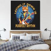 Het neerleggen in perfect ritme canvas afdruk (Insitu (Slaapkamer))