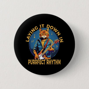 Het neerleggen in perfect ritme ronde button 5,7 cm