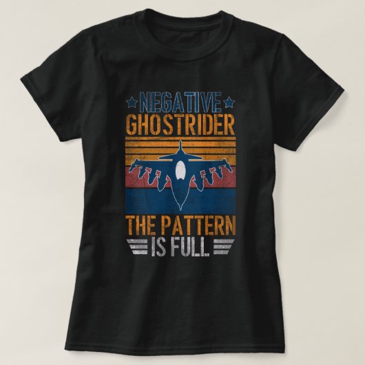 Het negatieve Rider-patroon van Ghost is een volle T-shirt (Design voorkant)