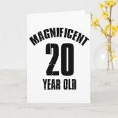 HET NEIGENDE DESIGN VAN DE VERJAARDAG VAN 20 KAART (Gele Bloem)