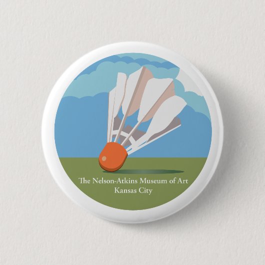 Het Nelson-Atkins Museum van Art Shuttlecock Ronde Button 5,7 Cm (Voorkant)