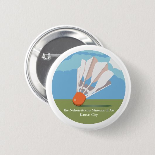 Het Nelson-Atkins Museum van Art Shuttlecock Ronde Button 5,7 Cm (Voorkant /achterkant)