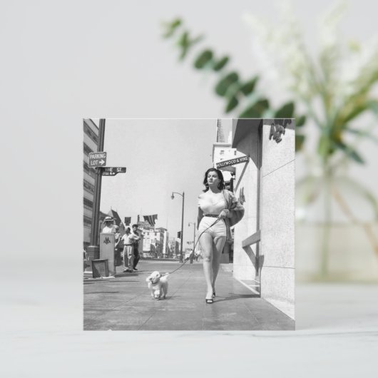  "Het nemen van de hond voor een wandeling" Flat N (Staand voorkant)