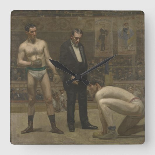 Het nemen van de Telling Vierkante Klok (Voorkant)