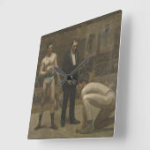 Het nemen van de Telling Vierkante Klok (Hoek)