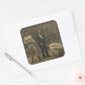 Het nemen van de Telling Vierkante Sticker (Envelop)