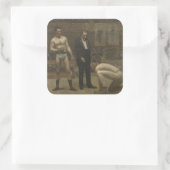 Het nemen van de Telling Vierkante Sticker (Tas)