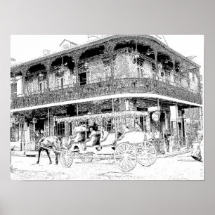 Het nemen van de Tour French Quarter - Art Print