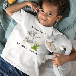 Het nemen van een "Paws" Collie op krukken T-shirt