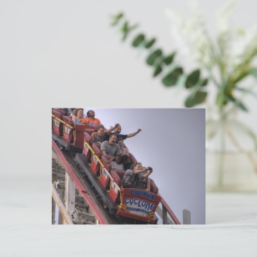 Het nemen van een ZelfPotrait op Cylone Briefkaart (Staand voorkant)