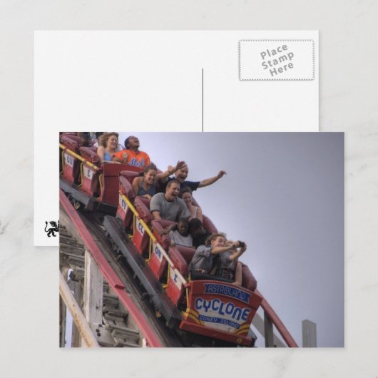 Het nemen van een ZelfPotrait op Cylone Briefkaart (Voorkant / Achterkant)