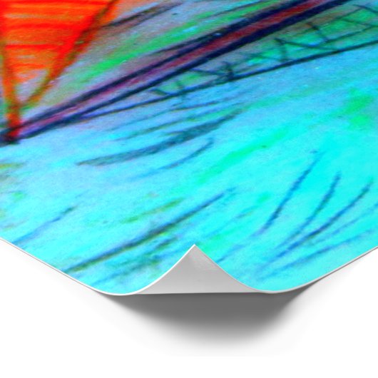 het nemen van het jib - poster (Hoek)