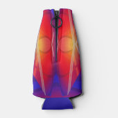 Het neon gelaagde abstracte ontwerp flesjeskoeler (Achterkant)