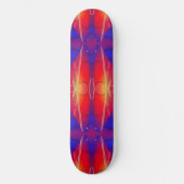 Het neon gelaagde abstracte ontwerp persoonlijk skateboard (Voorkant)