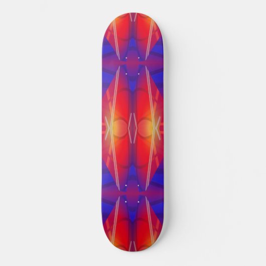 Het neon gelaagde abstracte ontwerp persoonlijk skateboard (Voorkant)