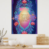 Het Neonsoevereine Hart Poster (Keuken)