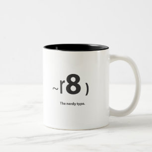 het nerdtype tweekleurige koffiemok