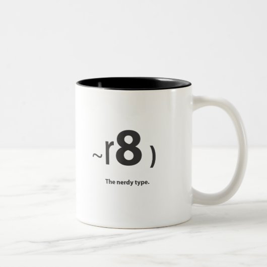 het nerdtype tweekleurige koffiemok (Rechts)