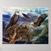 Het Nest Art Poster/Afdruk van de Eagle Poster (Voorkant)