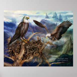 Het Nest Art Poster/Afdruk van de Eagle Poster
