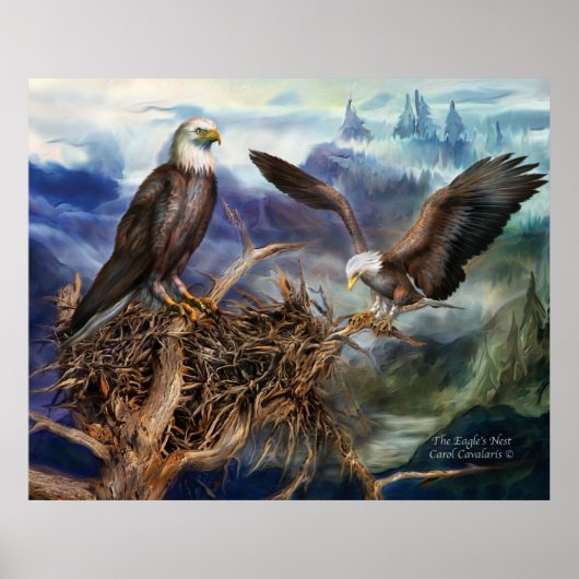 Het Nest Art Poster/Afdruk van de Eagle Poster (Voorkant)