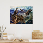 Het Nest Art Poster/Afdruk van de Eagle Poster (Keuken)