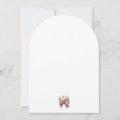 Het nest is een roze waterverf met minimaal baby s kaart (Achterkant)