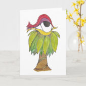 Het nestelen Instinct Notecard Kaart (Gele Bloem)