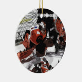 Het net-Ice Hockey keramische siermiddel bescherme Keramisch Ornament (Rechts)