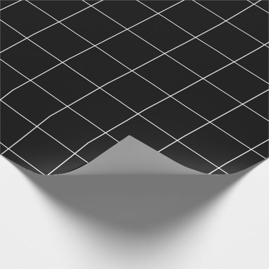 Het Net van de Controle van de ruit (wit/zwart) Cadeaupapier (Hoek)