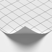 Het Net van de Controle van de ruit (zwart-wit) Cadeaupapier (Hoek)