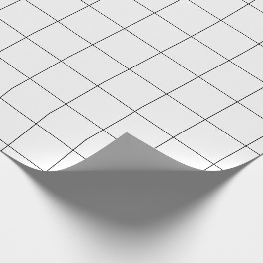 Het Net van de Controle van de ruit (zwart-wit) Cadeaupapier (Hoek)