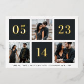 Het Net van de Folie van de Collage van de foto sp Folie Uitnodiging (Voorkant)