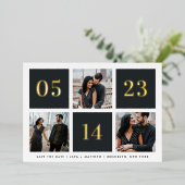 Het Net van de Folie van de Collage van de foto sp Folie Uitnodiging (Staand Voorkant)