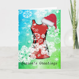 Het Netball en de Sneeuwvlokken van Kerstmis van Feestdagen Kaart