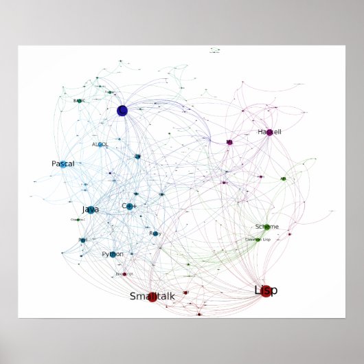 Het Netwerk 2014 van de Gevolgen van de Talen van Poster (Voorkant)