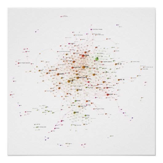 Het Netwerk 2020 van de Invloed van de Talen van d Perfect Poster (Voorkant)