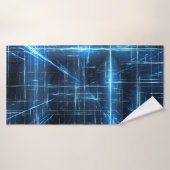 Het netwerklichtpunten van het Web van licht Badhanddoek (Badhanddoek)