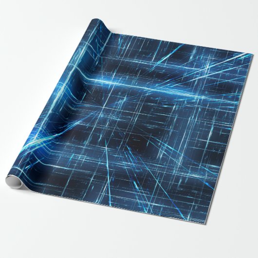 Het netwerklichtpunten van het Web van licht Cadeaupapier (Uitgerold)