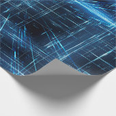 Het netwerklichtpunten van het Web van licht Cadeaupapier (Hoek)