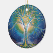 Het Neural Tree briefkaart Keramisch Ornament (Links)