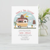 Het neutneutraal Baby shower van de Scoop Chocolat Kaart (Staand voorkant)