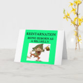 het new age gekscheert hillbilly kaart (Gele Bloem)