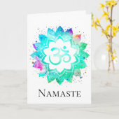 *~* het New age van Mandala van de Bloem van Lotus Kaart (Gele Bloem)