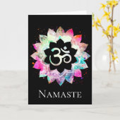 *~* het New age van Mandala van de Bloem van Lotus Kaart (Gele Bloem)