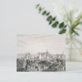 Het New Crystal Palace in Sydenham, gegraveerd doo Briefkaart (Staand voorkant)