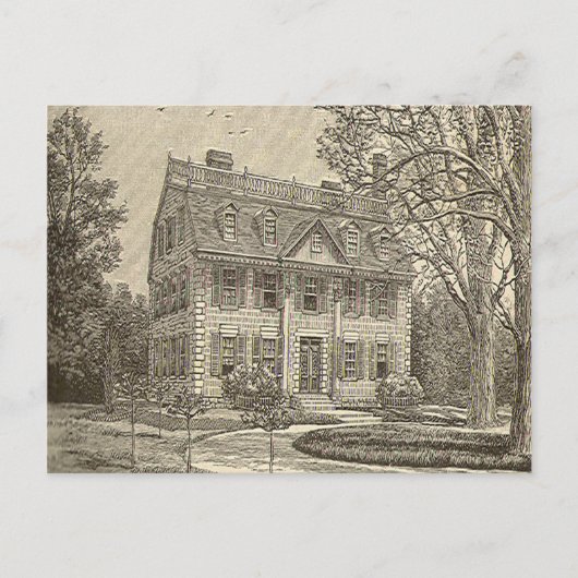 Het New England Mansion Briefkaart (Voorkant)