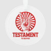 Het "New Order Testament" Ornament (achterkant)