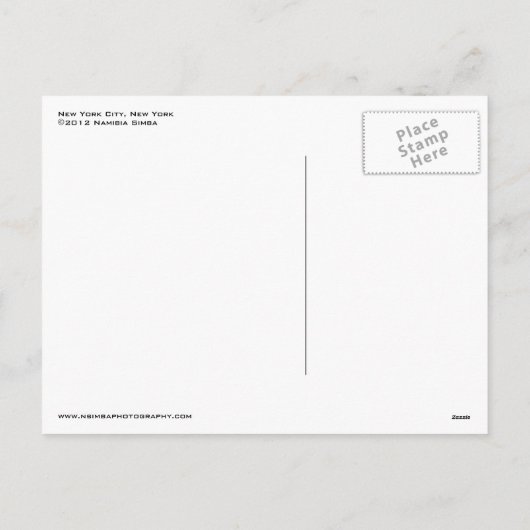 Het New York City Christmas Briefkaart (Achterkant)